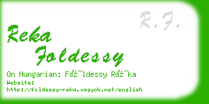 reka foldessy business card
